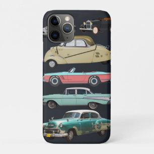 Vintage cars trendy graphic colours cool for him iPhone 11 pro case