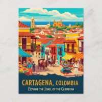 Vintage Cartagena Colombia Travel