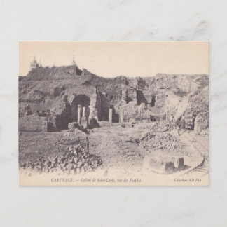 Vintage  Carthage, Roman remains, Hill of St Louis Postcard