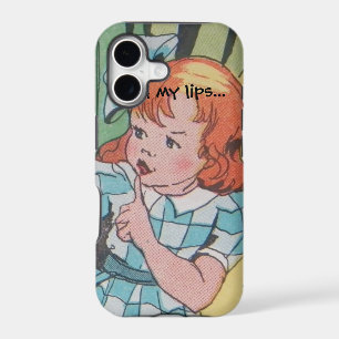 Vintage Cartoon Illustration Read My Lips