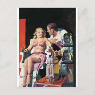 vintage cartoon weird postcard