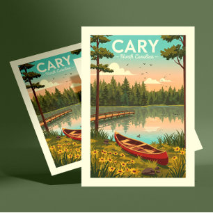 Vintage Cary North Carolina Postcard