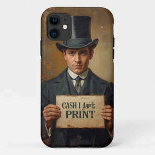 Vintage Cash Print Gentleman Mobile Case