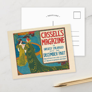Vintage Cassell's Magazine December 1896 Postcard
