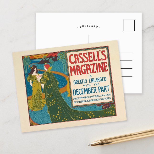 Vintage Cassell's Magazine December 1896 Postcard (Creator Uploaded)