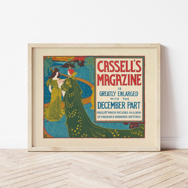 Vintage Cassell's Magazine December 1896 Poster (Creator Uploaded)