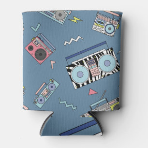 Vintage Cassette Players: Retro Seamless Art Can Cooler