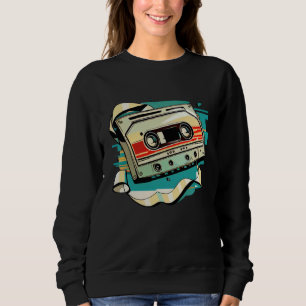 Vintage Cassette Synthesizer Acid Analogue Party R Sweatshirt