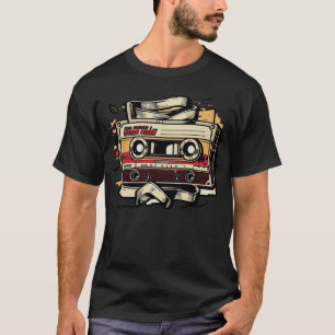Vintage Cassette Synthesizer Acid Analogue Party R T-Shirt