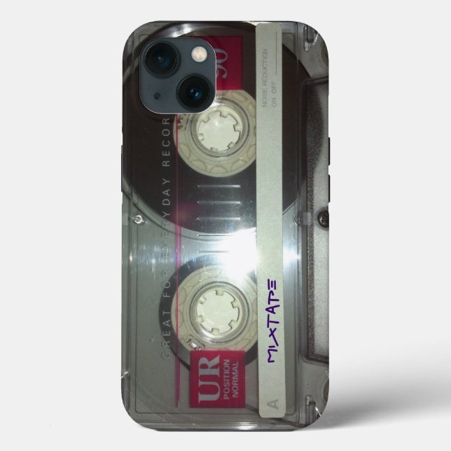 Vintage Cassette Tape - Mixtape iPhone Case (Back)