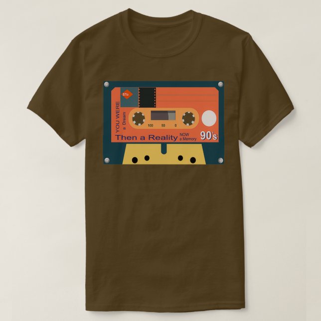 Vintage Cassette tape of 90s T-Shirt (Design Front)