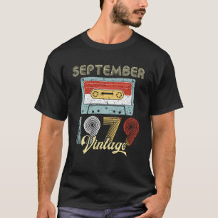 Vintage Cassette Tape September 1979 40th Birthday T-Shirt