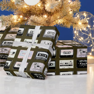 Vintage Cassette Tape Wrapping Paper