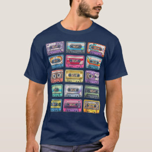 Vintage Cassette Tapes Collection 80's 90's Music  T-Shirt
