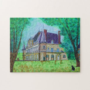 Vintage Castle Hous Fabulous Colourful Romance Jigsaw Puzzle