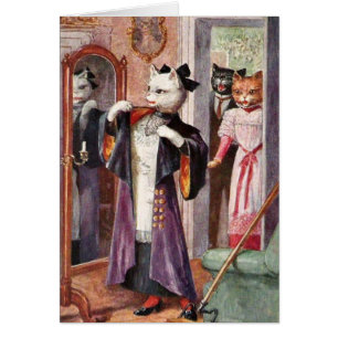 Vintage - Cat All Dressed Up,