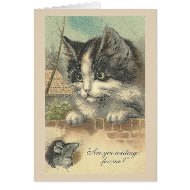 Vintage - Cat and Mouse, (Front)