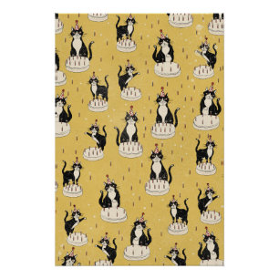 Vintage Cat Birthday Poster