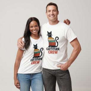 vintage cat cattitude crew T-Shirt