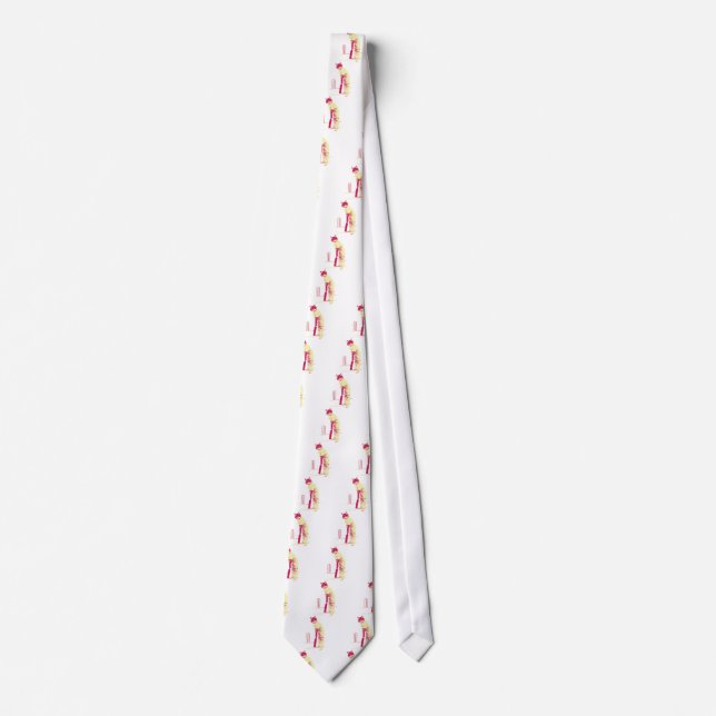 vintage cat cricketer tie (Front)