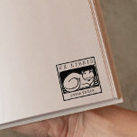 Vintage Cat, Custom Ex Libris Book Rubber Stamp<br><div class="desc">This "Ex Libris" rubber stamp features a vintage cat with custom name.</div>