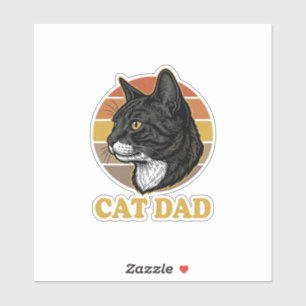 Vintage Cat Dad Retro Cat Lover Shirt Design_1