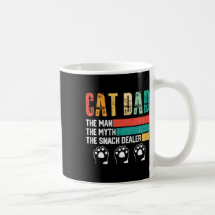 Vintage Cat Dad The Man The Myth Snack Dealer Fath Coffee Mug