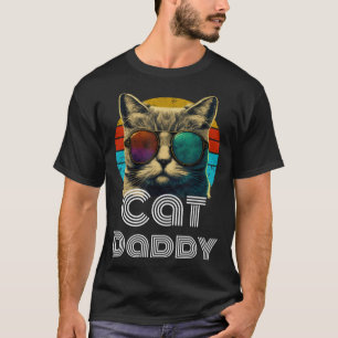 Vintage Cat Daddy 80s 90S Style Cat Retro Cat Sung T-Shirt