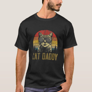 Vintage Cat Daddy Fathers Day Cat T-Shirt