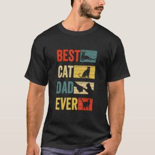 Vintage Cat Daddy   Retro Best Cat Dad Ever T-Shirt