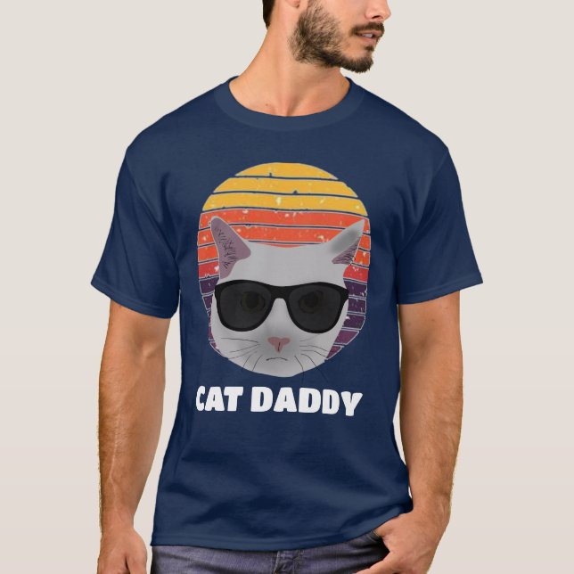 VINTAGE CAT DADDY RETRO CIRCLE T-SHIRTS HOODIE (Front)