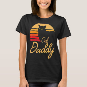 Vintage Cat Daddy Son Daughter Father Dad Husband T-Shirt