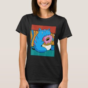 Vintage Cat Doughnut T-Shirt