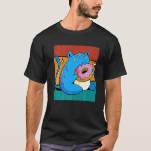 Vintage Cat Doughnut T-Shirt