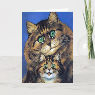 Vintage Cat Family Portrait Card