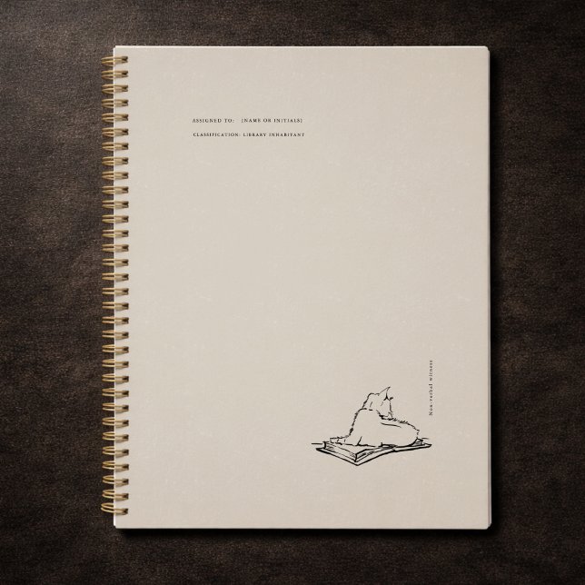 Vintage Cat Illustration Dark Academia  Notebook (Creator Uploaded)