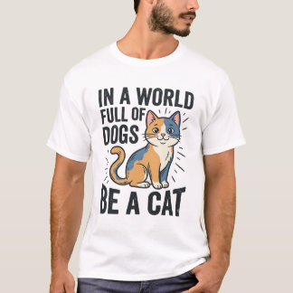 Vintage Cat Lover Be a Cat Graphic Design_1 T-Shirt