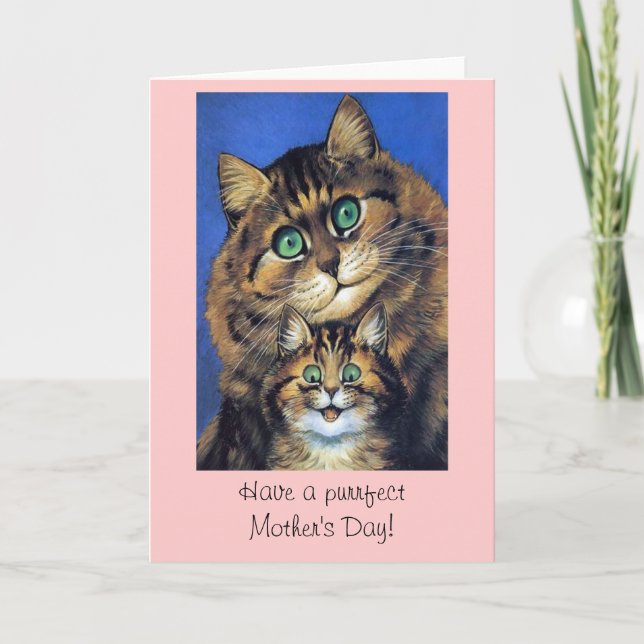 Vintage Cat Mothers Day Card (Front)