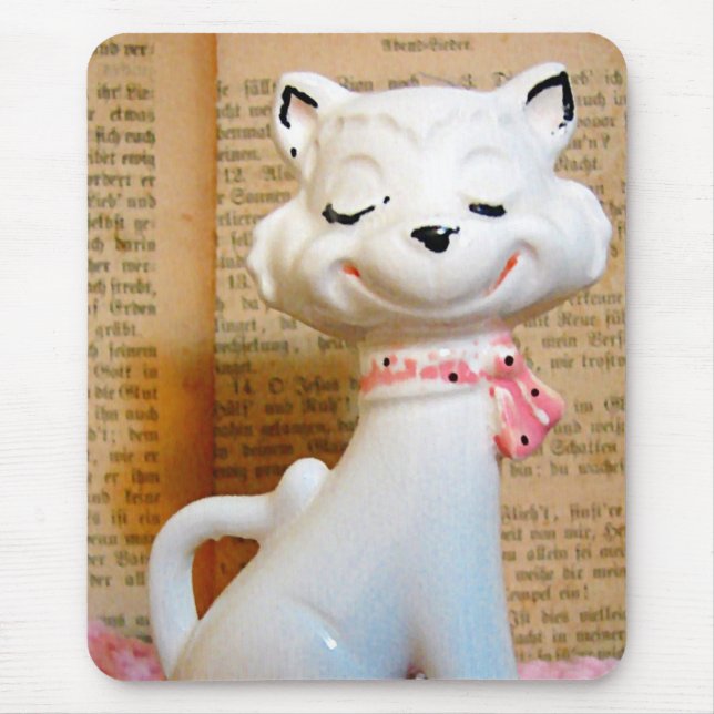 Vintage Cat Mouse Pad (Front)