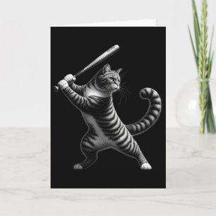 Vintage Cat Playing Softll Sell Kitten Softll Play Card