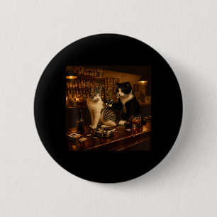 Vintage Cat Tattoo Inked Kitten Artist Gifts for 6 Cm Round Badge