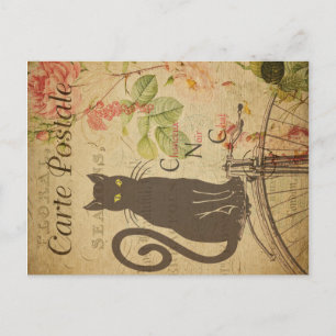 Vintage Cat Theme   Carte Postale   Black Cat Postcard