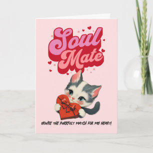 Vintage Cat Valentine’s Day Card