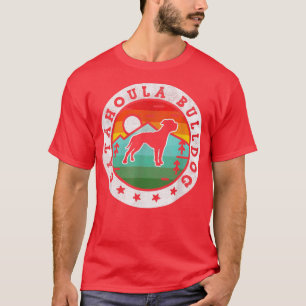 Vintage Catahoula Bulldog Retro Dog Mum Dad T-Shirt