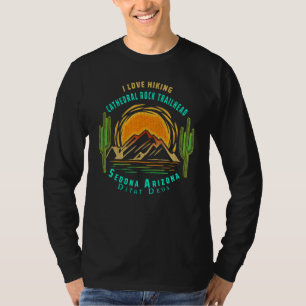 Vintage Cathedral Rock Sedona Arizona Hiking Vacat T-Shirt