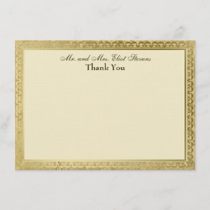 Vintage Catholic Cross Personalised Thank You Card