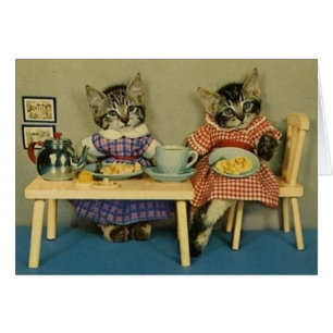 Vintage - Cats and Pancake Breakfast,