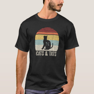 Vintage Cats And Tats Cat Tattoo Cats & Tats T-Shirt