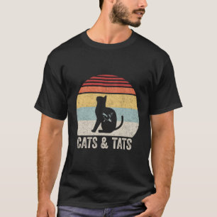 Vintage Cats And Tats Shirt Cat Tattoo Lover Cats 