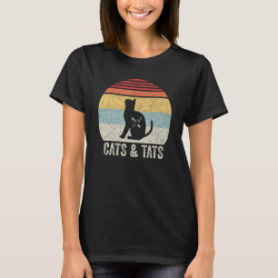 Vintage Cats And Tats Shirt Cat Tattoo Lover Cats